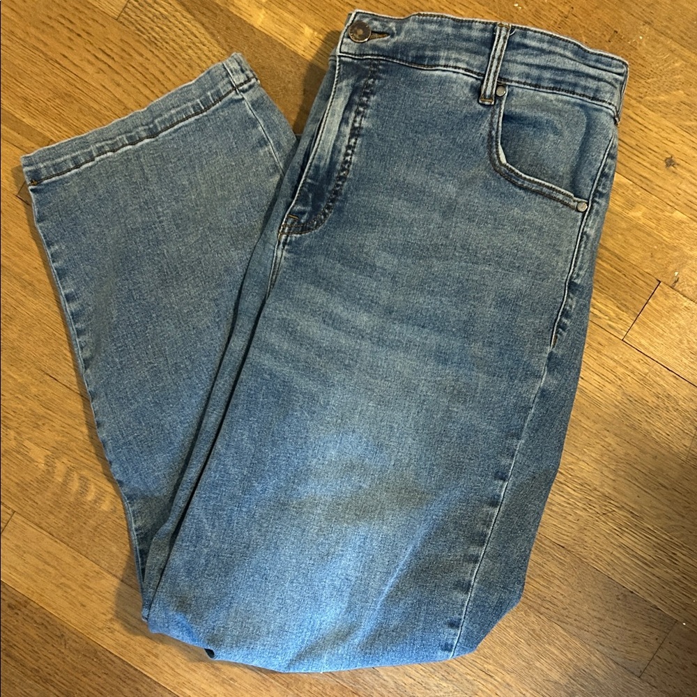 Universal Standard Light Blue Straight Leg Jeans